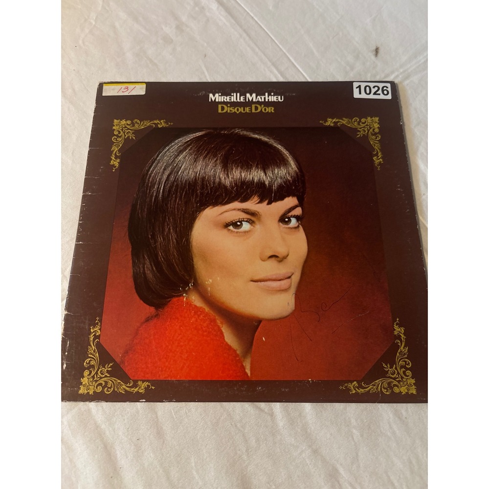 Polydor Mireille Mathieu Disque D'or Vinyl LP 12in Black Good French Pop 1973